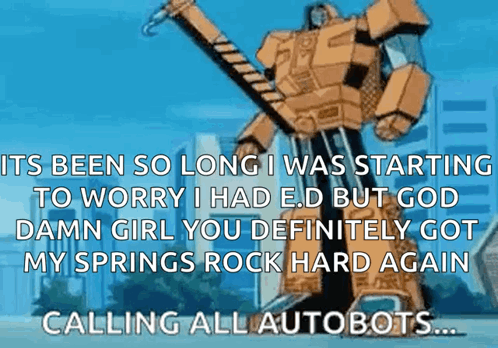 Robot Holding Hammer Its Been So Long I Was Starting To Worry GIF