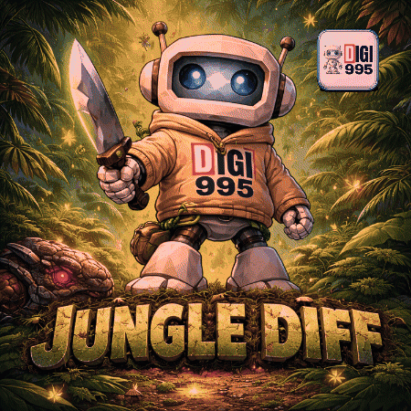 Robot Holding Knife In Digi 999 Hoodie GIF