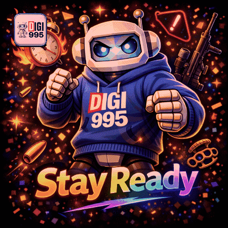 Robot Hoodie Digi 995 Poster
