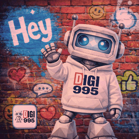 Robot in Digi Hoodie