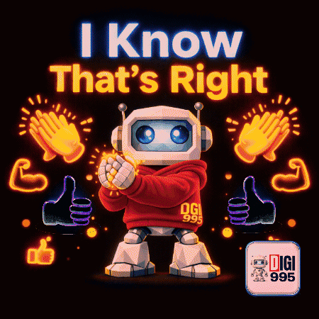 Robot In Red Hoodie Saying Ogi 999 GIF