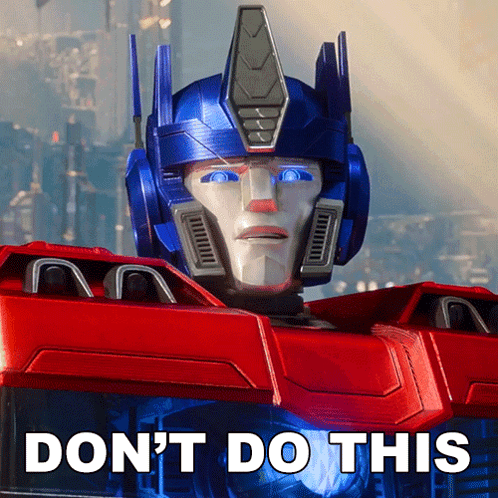 Robot Saying Don't Do This GIF