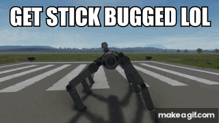 Robot Saying Get Stick Bugged Lol