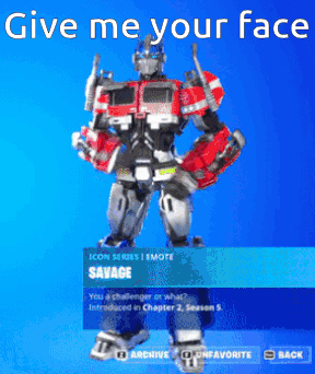 Robot Saying Give Me Your Face