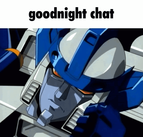 Robot Saying Goodnight Chat