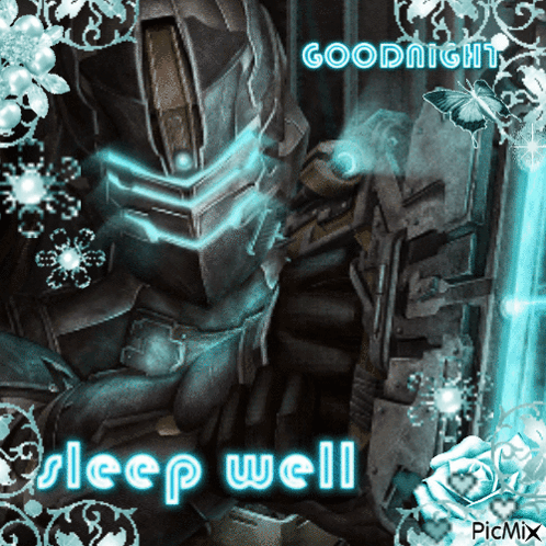 Robot Saying Goodnight Sleep Well GIF