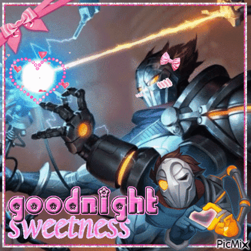 Robot Saying Goodnight Sweetness GIF