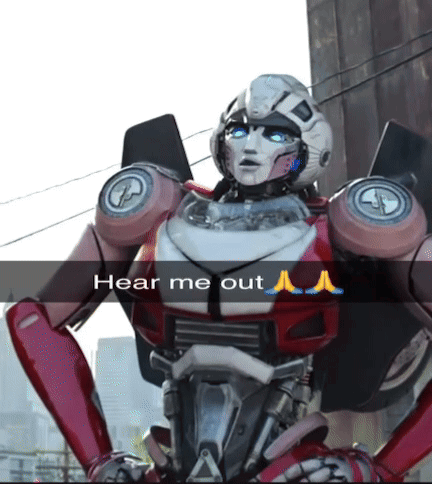 Robot Saying Hear Me Out