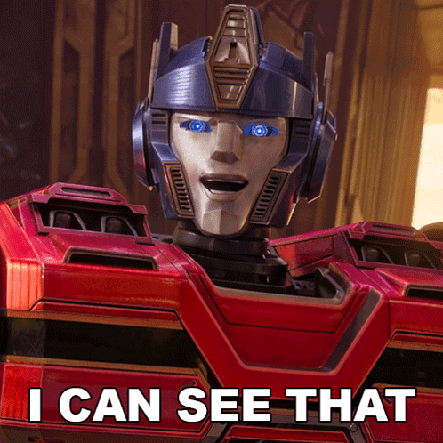 Robot Saying I Can See That GIF