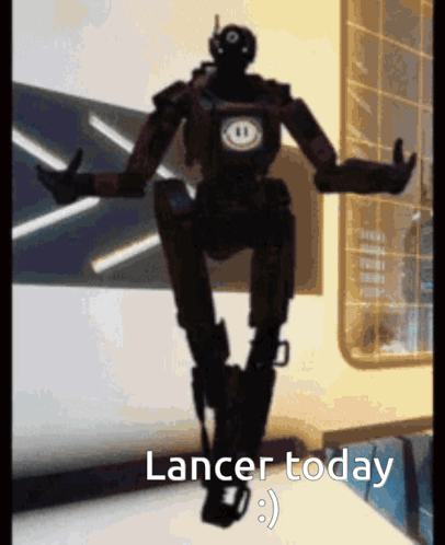 Robot Saying Lancer Today