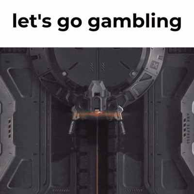 Robot Saying Lets Go Gambling