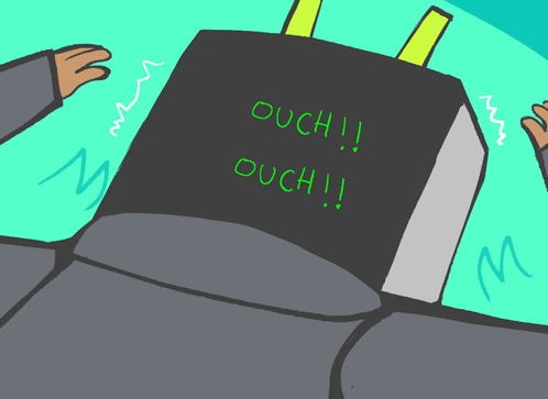 Robot Saying Ouch
