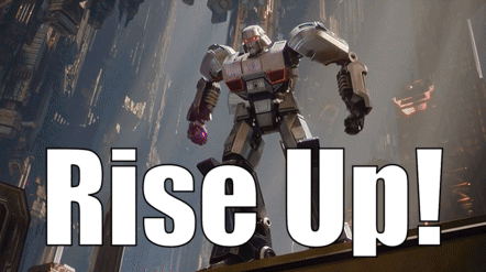 Robot Saying Rise Up