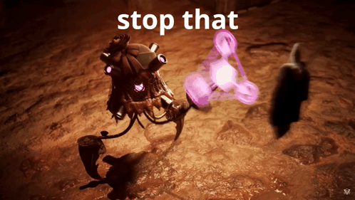 Robot Saying Stop That