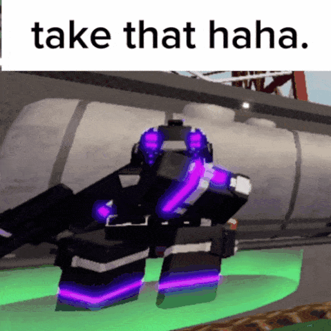 Robot Saying Take That Haha