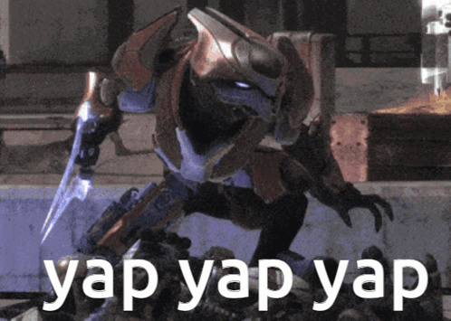 Robot Saying Yap Yap Yap