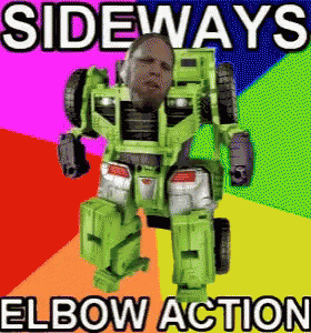 Robot Showing Sideways Elbow Action