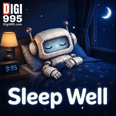 Robot Sleeping With Sleep Well