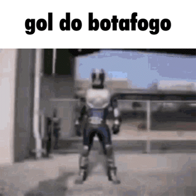 Robot Standing at Building Gol do Botafogo