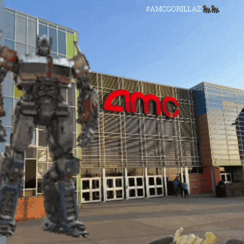 Robot Standing in Front of AMC Theater
