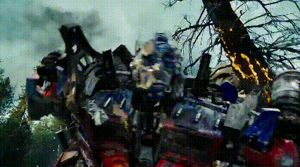 Robot Standing Next to Smoking Tree