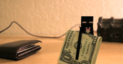 Robot Stealing Money GIF