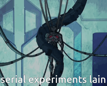 Robot Surrounded By Wires Serial Experiments Lain