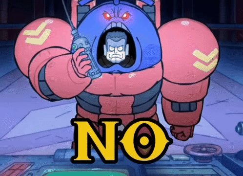 Robot With Bottle in Mouth Says No