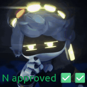 Robot With N Approved GIF