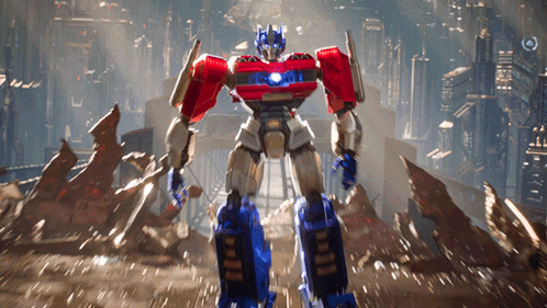Robot With Optimus On Front