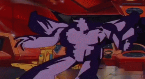 Robot With Purple Light From Mouth