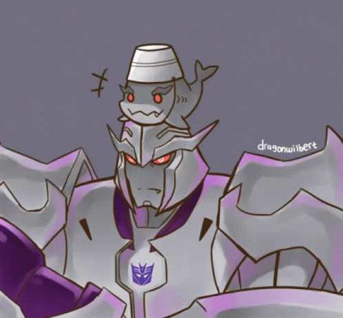 Robot With Shark on Head Named Dragonwilbert