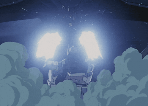 Robot with Smoke Coming Out of Eyes