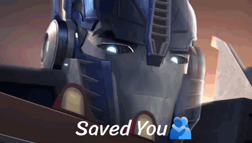 Robot With Text Saved You GIF
