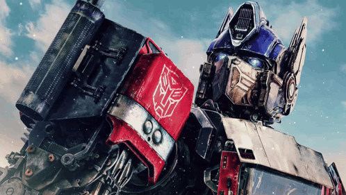 Robot with Transformer Logo on Chest