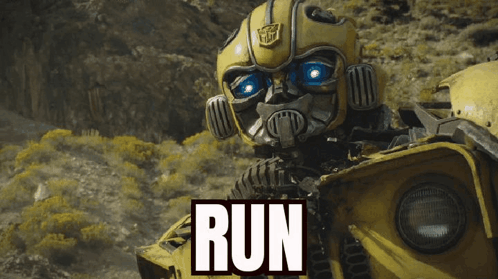 Robot With Word Run