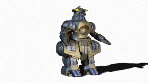 Robot With Yellow Eyes GIF