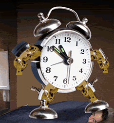 Robotic Alarm Clock Almost 5:00