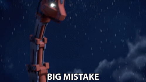 Robotic Arm Saying Big Mistake