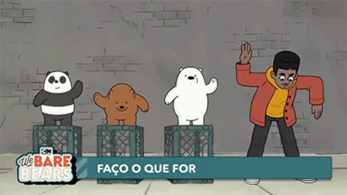 Robotic Dancing Panda Griz And Ice Bear GIF