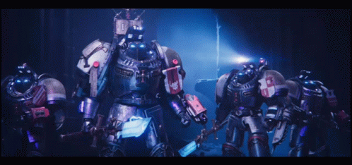 Robotic Soldiers with Number 7 on Chest