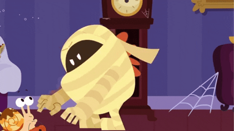 Robotics The Mummy Chasing Snail GIF