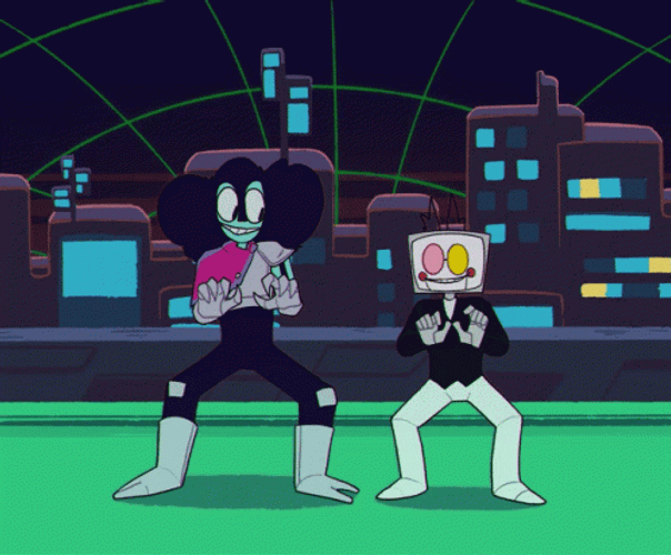 Robots Spooky Month Dance GIF