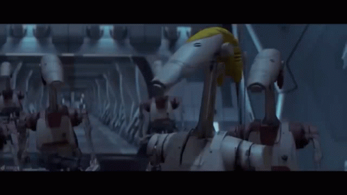 Robots Standing in Room