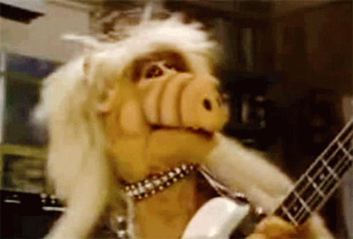 Rock And Roll Guitar Alf Puppet GIF