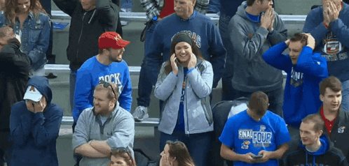 Rock Chalk Cheering Goes On GIF