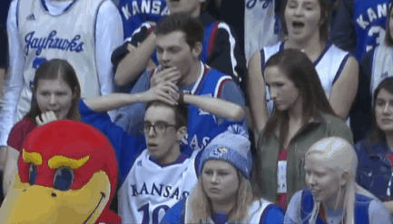 Rock Chalk Fan Not Liking It GIF