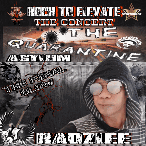 Rock Concert Poster Man in Hoodie