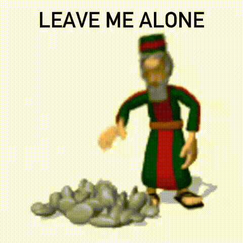 Rock Leave Me Alone Gif GIF