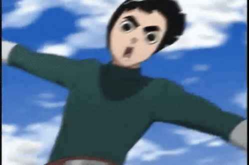 Rock Lee And Sensei Training GIF
